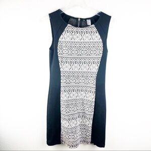 Women’s H&M Boho Print Black White Dress 8 US!
